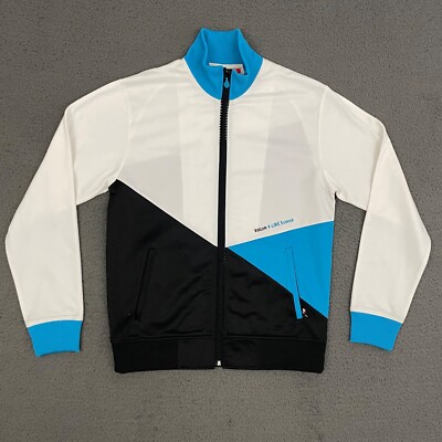 Volcom Jacket Mens Medium Colorblock Full Zip V-Line Pockets Skater Dad Outdoor