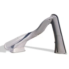 S.R Smith 688-209-58224 TurboTwister Left Curve Swimming Pool Slide Gray Granite