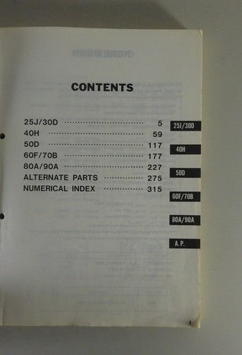 Teilekatalog / Parts List Yamaha Außenborder 25J - 90A Modell '88 Stand 12/1987 - Picture 2 of 4