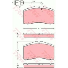 TRW Bremsbeläge GDB1506 Bremsklötze für Audi A8 4D2 4D8