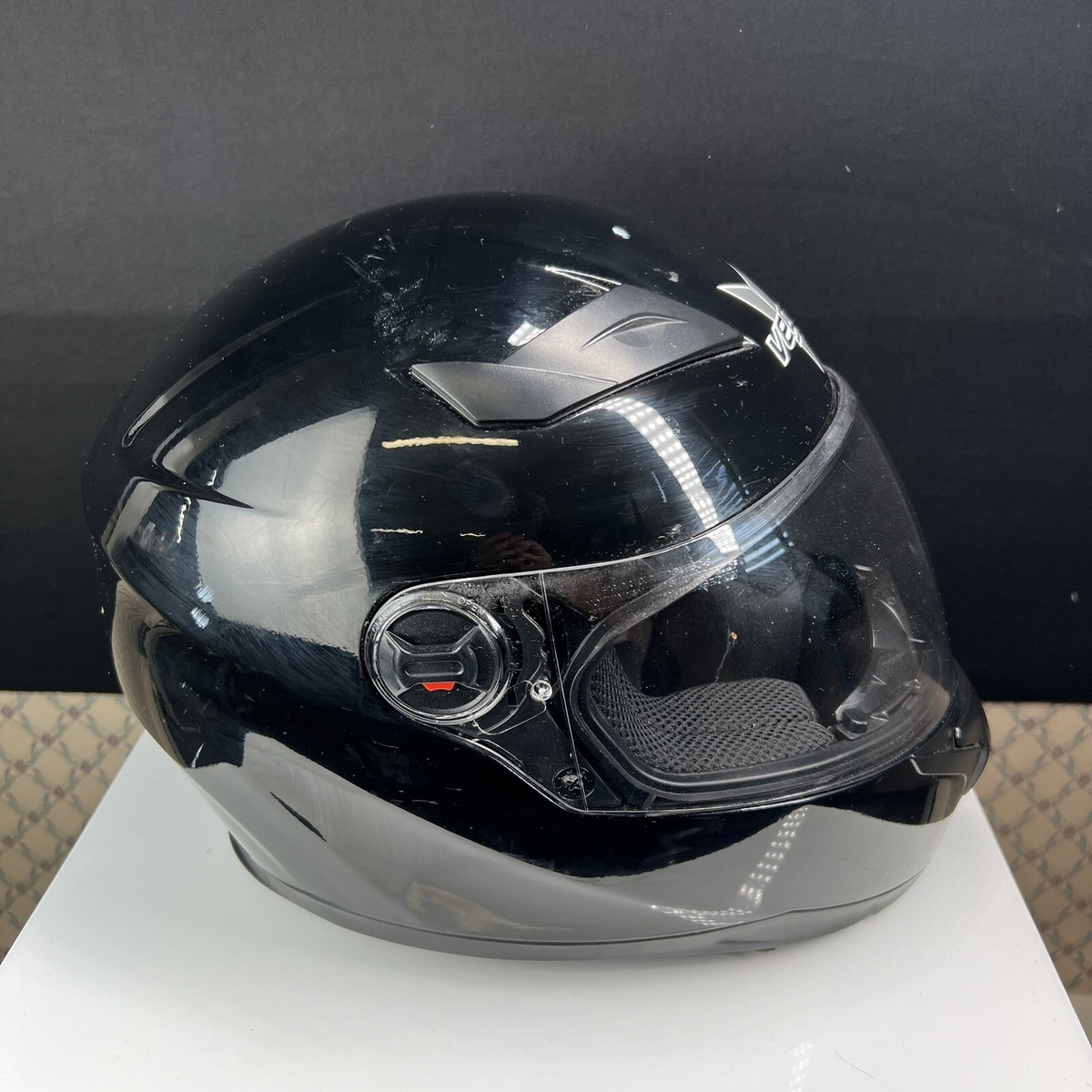 Vega AT2 Black Full Face Visor Motorcycle Helmet Medium | eBay