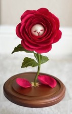 Tamed Red Rose by Mariangela Tan. Custom Made - Kidrobot, Wootbear. Free S/H