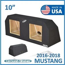 Fits Ford Mustang Coupe 16-2022 10" Sub Box Sub Enclosure For Kicker Solo Baric 