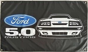 Drapeau Ford Shelby GT 500 USA Mustang Racing – 3x5ft – Pour Garage, Man Cave