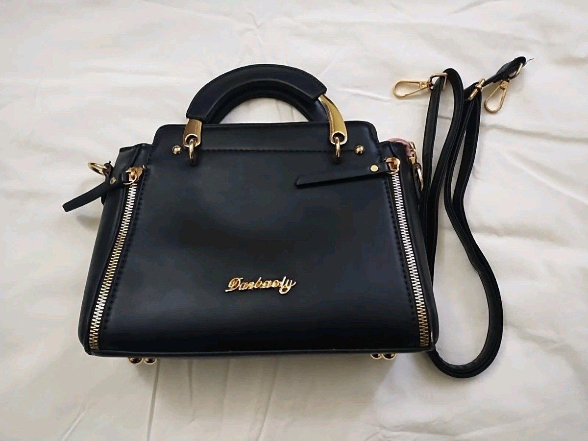 danbaoly mini backpack New Danbaoly Classic Satchel Bag Black/Pink, Hand/Shoulder-Super Cute!