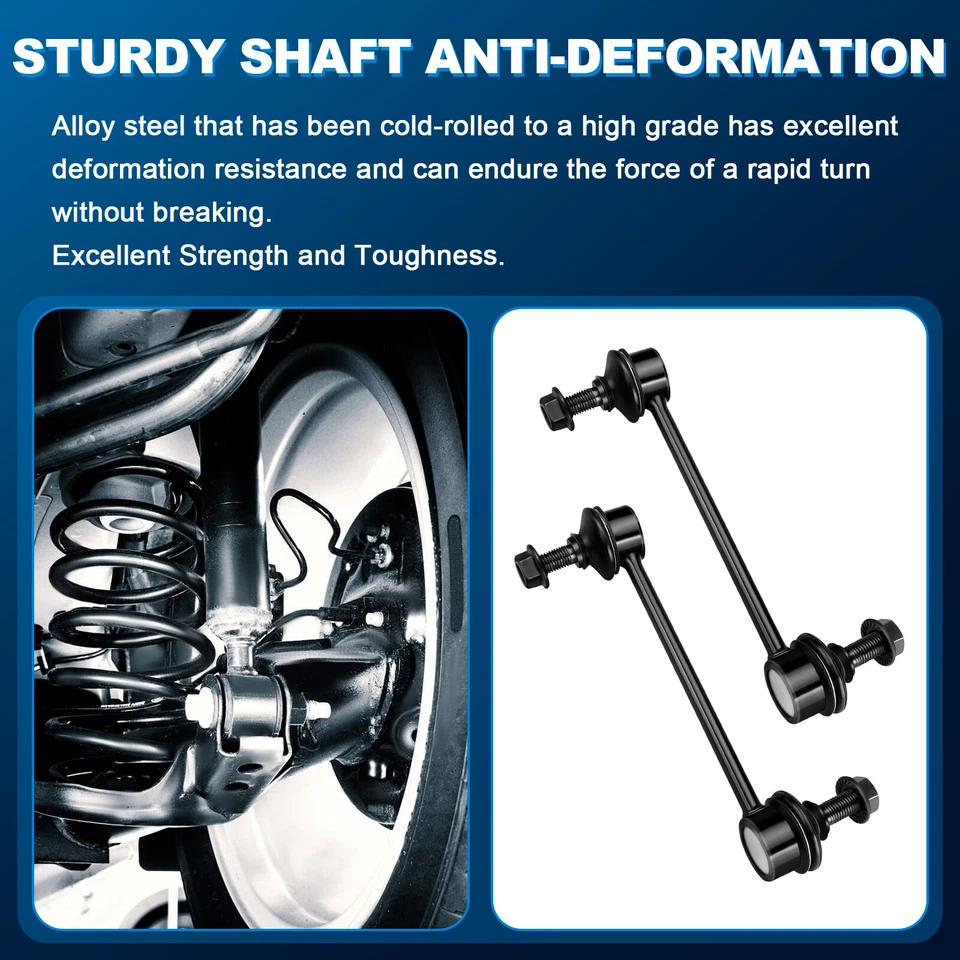 Front and Rear Struts Shock Absorbers Sway Bars For 2010 2011 2012 Ford FUSION - Image 4 of 4