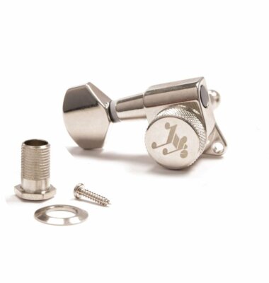 Genuine Tone Ninja 19:1 Locking Tuners, 7 String inline Treble/Lefty set, Nickel