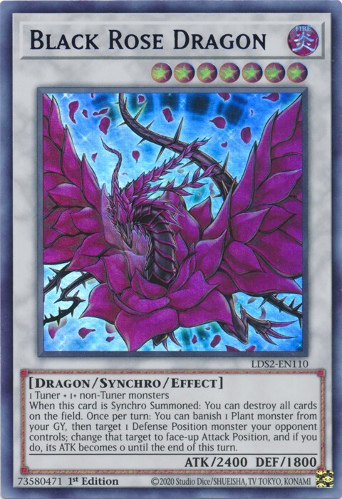 Yugioh Black Rose Dragon - 1st Edition - NM - Ultra Rare Yugioh Black Rose Dragon - 1st Edition - NM - Ultra Rare