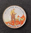 Colorized Kennedy JFK Half Dollar World War I In Flanders Fields Free Shipping