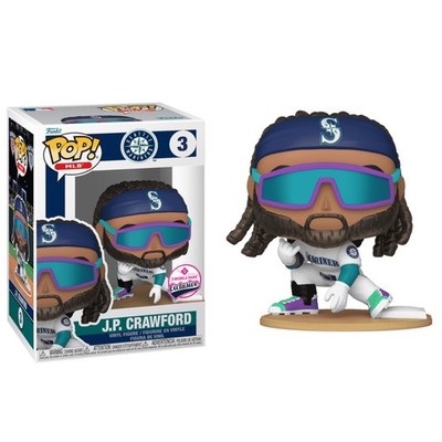 Funko Pop! MLB: Mariners - J.P. CRAWFORD #3 T-Mobile Pk EXC VAULT PROTECT 