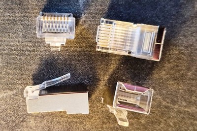 162-Pack Cat6 Cat5e RJ45 Ethernet Cable Crimp Connectors UTP