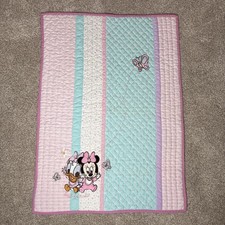 Disney Baby Minnie Mouse Daisy Duck  Best Friends  Quilted Nursery Blanket HTF