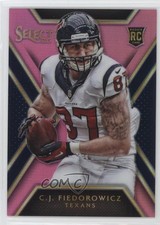 2014 Panini Select Rookies Fuchsia Prizm /199 CJ Fiedorowicz #186 5l1