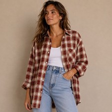 Vintage Big Mac plaid work shirt XL Tall made in USA oversized 90s
