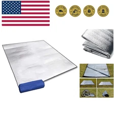 Camping Mat Foam Foil Blanket for Camping Foam Pad Insulating Foil Mat Sleepi...