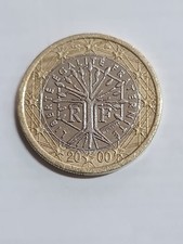 Moneda De 1 Euro Francia 2000 Con Defecto De Acuñación