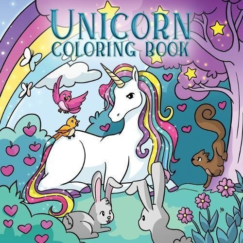 Книжка-раскраска Young Dreamers Press Unicorn (мягкая обложка) (ИМПОРТ из Великобритании)