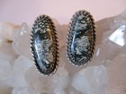 HANDMADE NATIVE AMERICAN STERLING SILVER NECKLACE & EARRING SET — photo 4