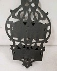 Vintage Cast Iron Art LB-14 Double Basket Match Stick Holder Match Safe Black — photo 4