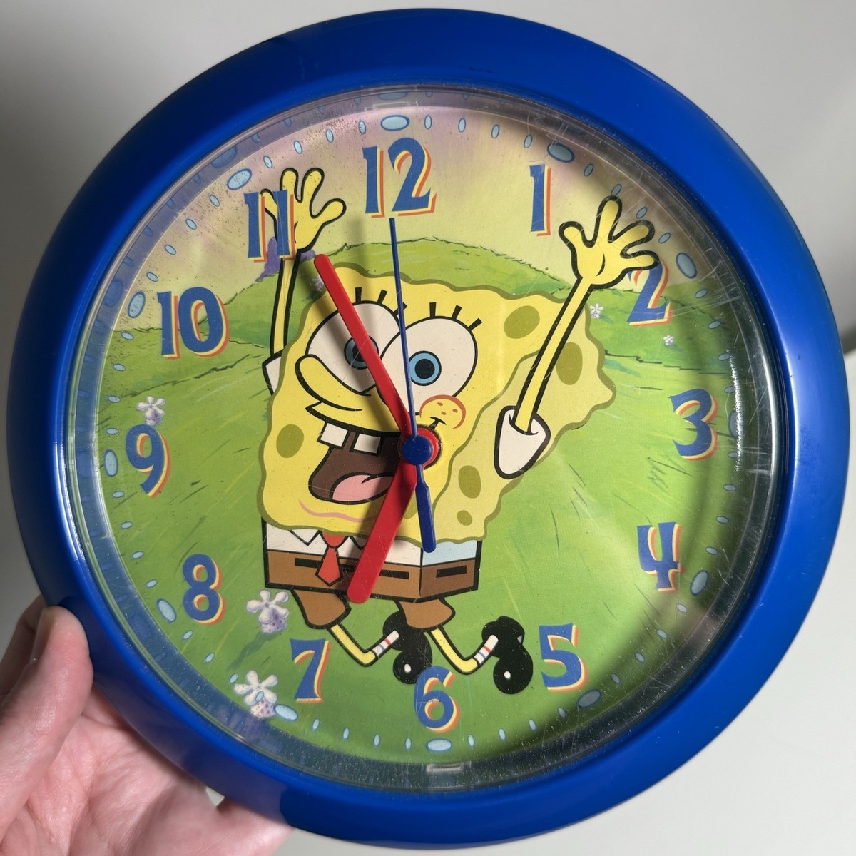 2004 Viacom Vintage SpongeBob SquarePants Wall Clock Nickelodeon