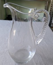 Glas Krug Kanne Saftkrug Wasserkrug Karaffe gedrehten Griff
