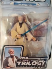 Star Wars 2004 Obi-Wan Kenobi Action Figure 15 A New Hope Lightsaber Trilogy