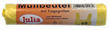 1x Müllbeutel 60 L mit Tragefriffen Müllsä...