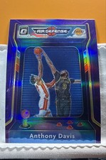 2020-21 Panini Donruss Optic - Air Defense Anthony Davis #5 Purple Prizm