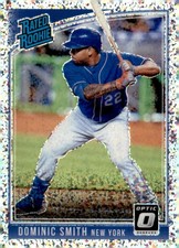 Dominic Smith RC 2018 Donruss Optic White Sparkles Rookie