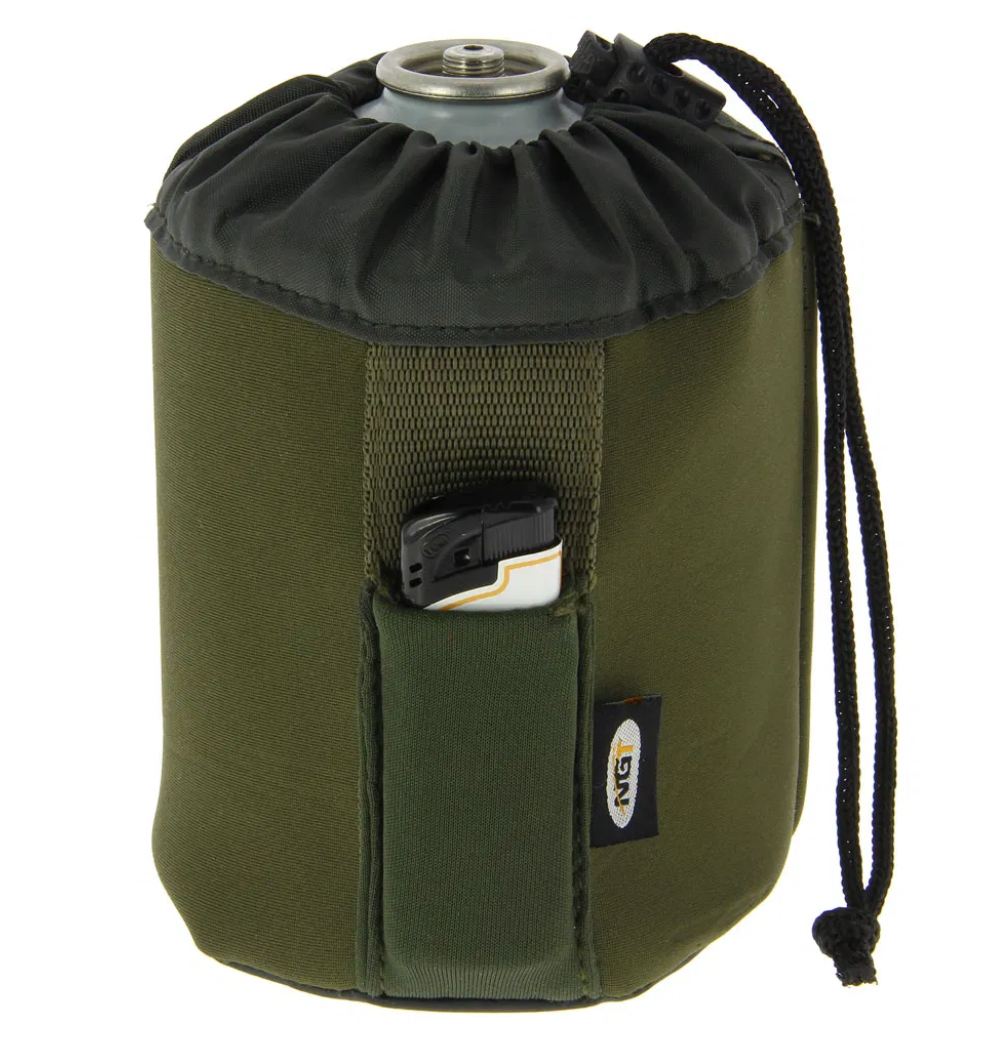 Fishing Gas Canister Cover Angling Camping Green for 450g Cartridges