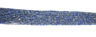 Natürlich Lapislazuli 3 MM Rondell Facettierte Perlen 12 '' 1 Line Strand Lose