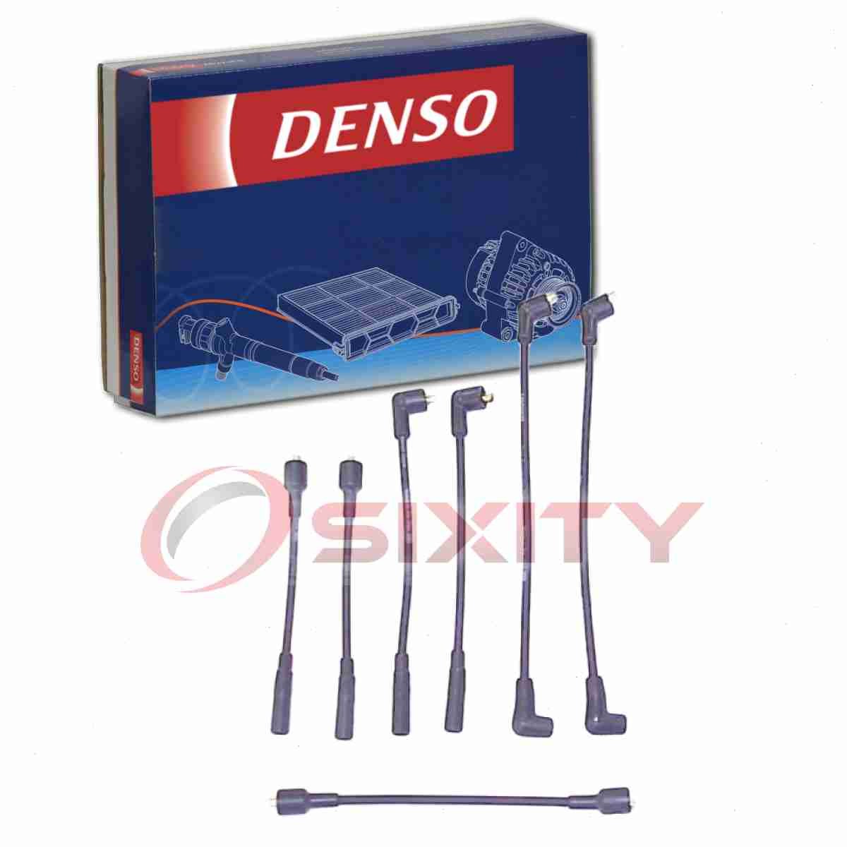 Denso Spark Plug Wire Set for 1974-1987 Jeep J10 4.2L L6 Ignition Plugs mi