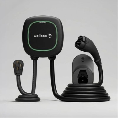 Wallbox Pulsar Plus EV Level 2 Smart Home Wall Charger - 40A, J1772, NEMA 14-50