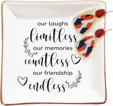 PUDDING CABIN Friend Gifts Women Friendship Jewelry Dish, for Friends... 