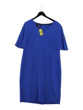 Ella Boo A-Line Midi Dress UK18 in Blue