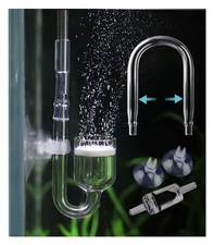 Clscea Aquarium Glass CO2 Diffuser Atomizer Premium version (and with U tube) 