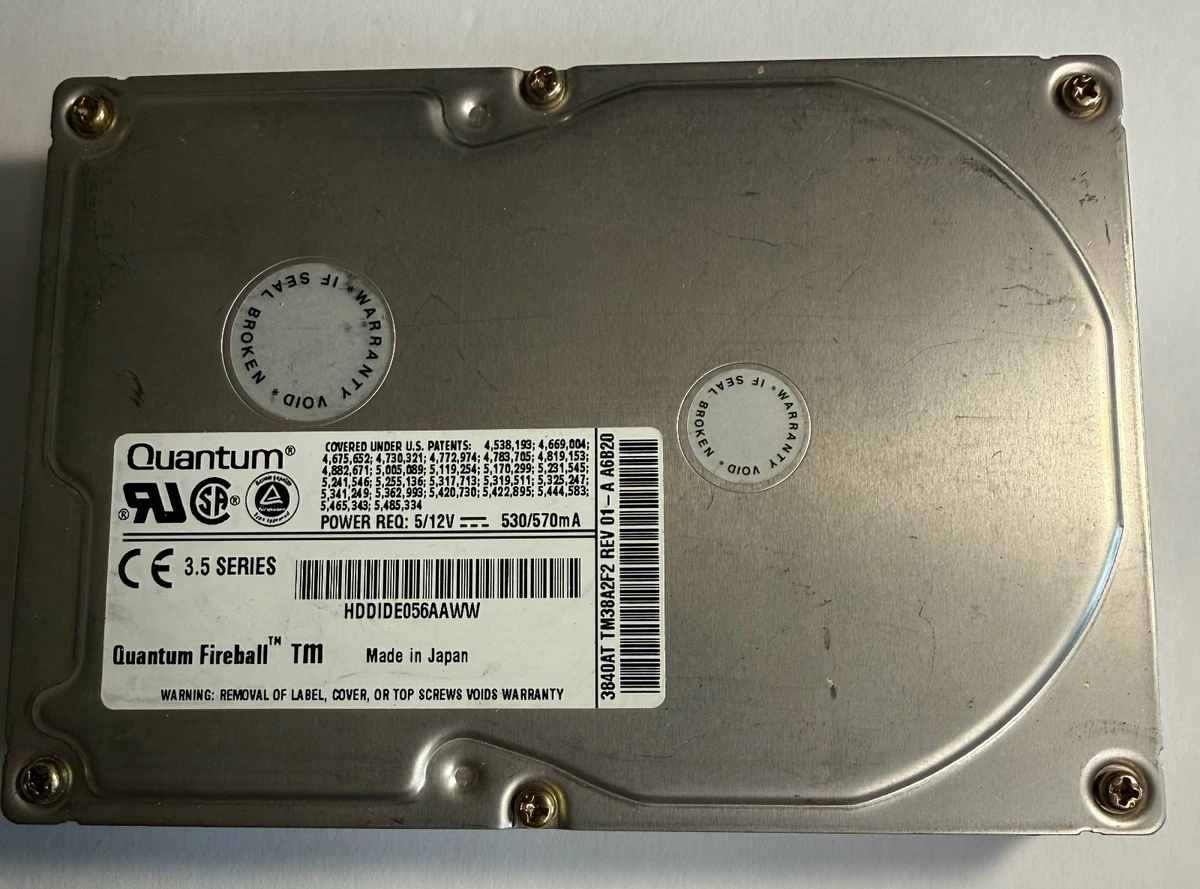 Quantum 3.5 in Form Factor Internal Hard Disk Drives 5400 RPM