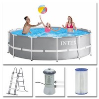 Intex Komplettset Prism Frame Pool Ø 366X99Cm Filterpumpe Swimmingpool