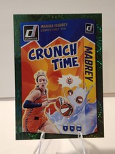 Marina Mabrey 2025 Donruss WNBA #13 Crunch Time Green Fireworks /399 Connecticut