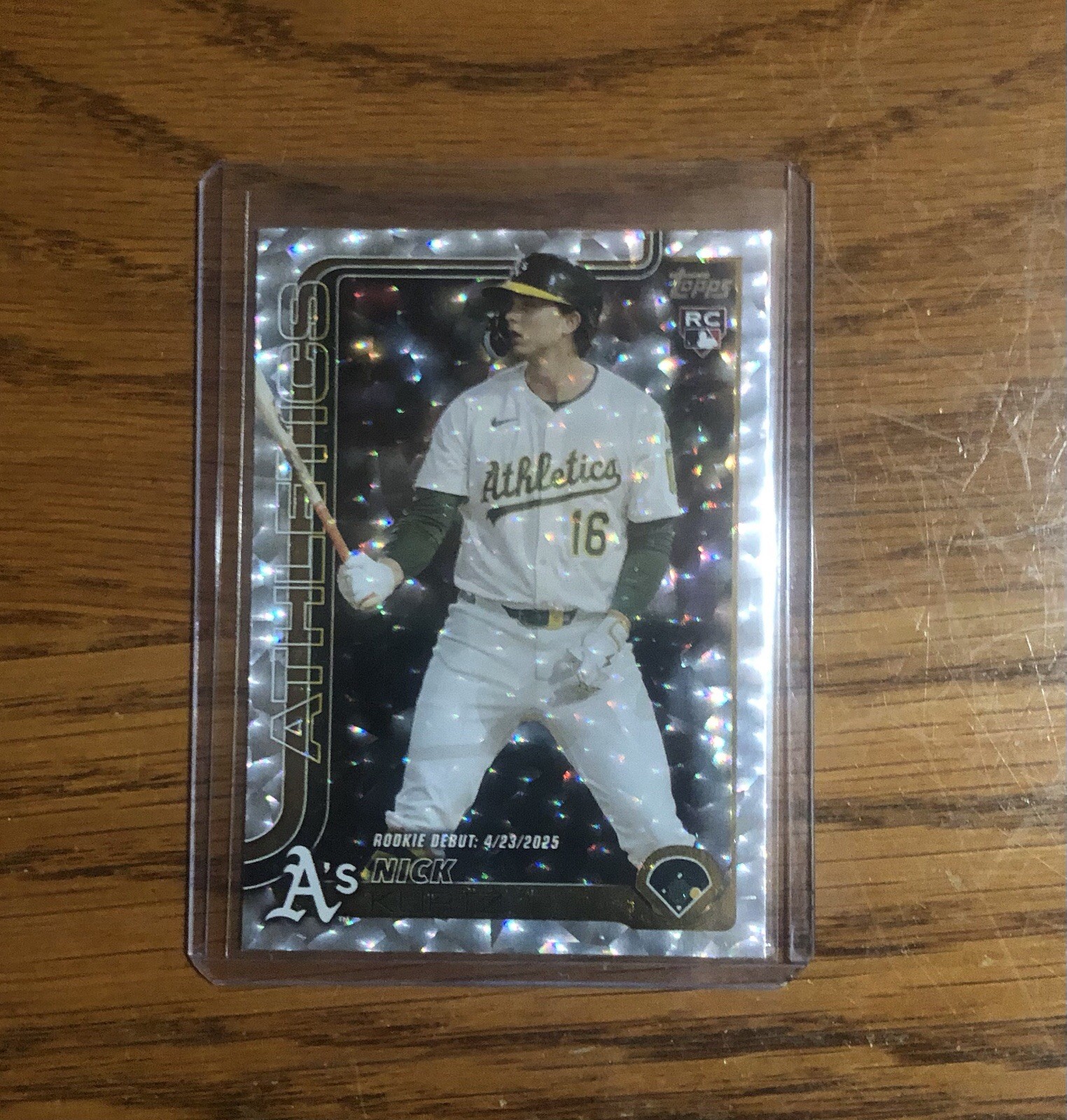 2025 Topps Update Series Nick Kurtz Silver Foilboard RC SP #US197