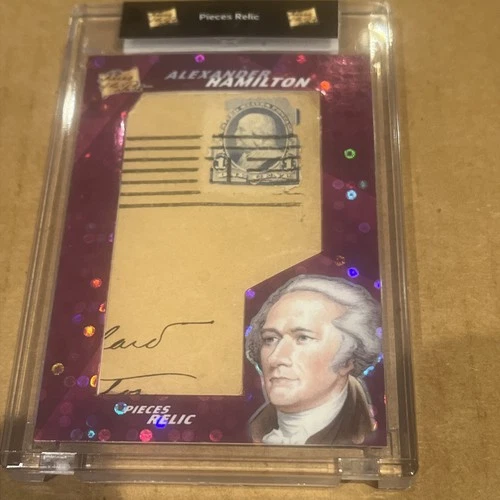 2021 Pieces Of The Past Encased 1/1 Alexander Hamilton