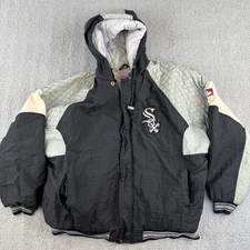 VINTAGE FOUR STAR Chicago White Sox Mens Size XL Black White Jacket