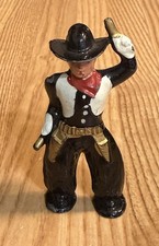 Vintage Barclay or Manoil Cast Metal Cowboy 2.75" Tall Nice Original Paint