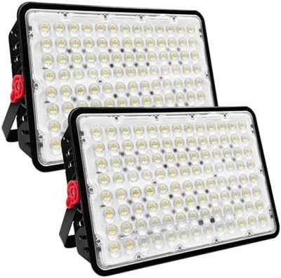 2 Pack 400W Led Outdoor Floodlight, Exterior Flood Lights, Led Stadium Lights, P