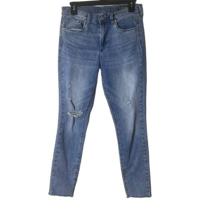 Blank NYC The Great Jones Distressed Light Wash High Rise Skinny Jeans Size 27