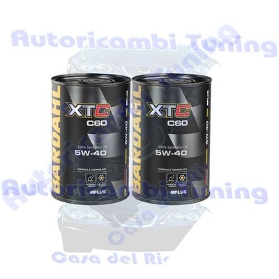 Motoröl Auto Bardahl XTC C60 5W40 Fulleren Sport Performance 2 Liter