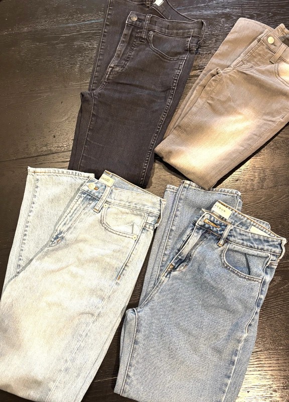 Lot of 4 pairs Women's Jeans Jeggings Size 25 Madewell J Brand Pacsun