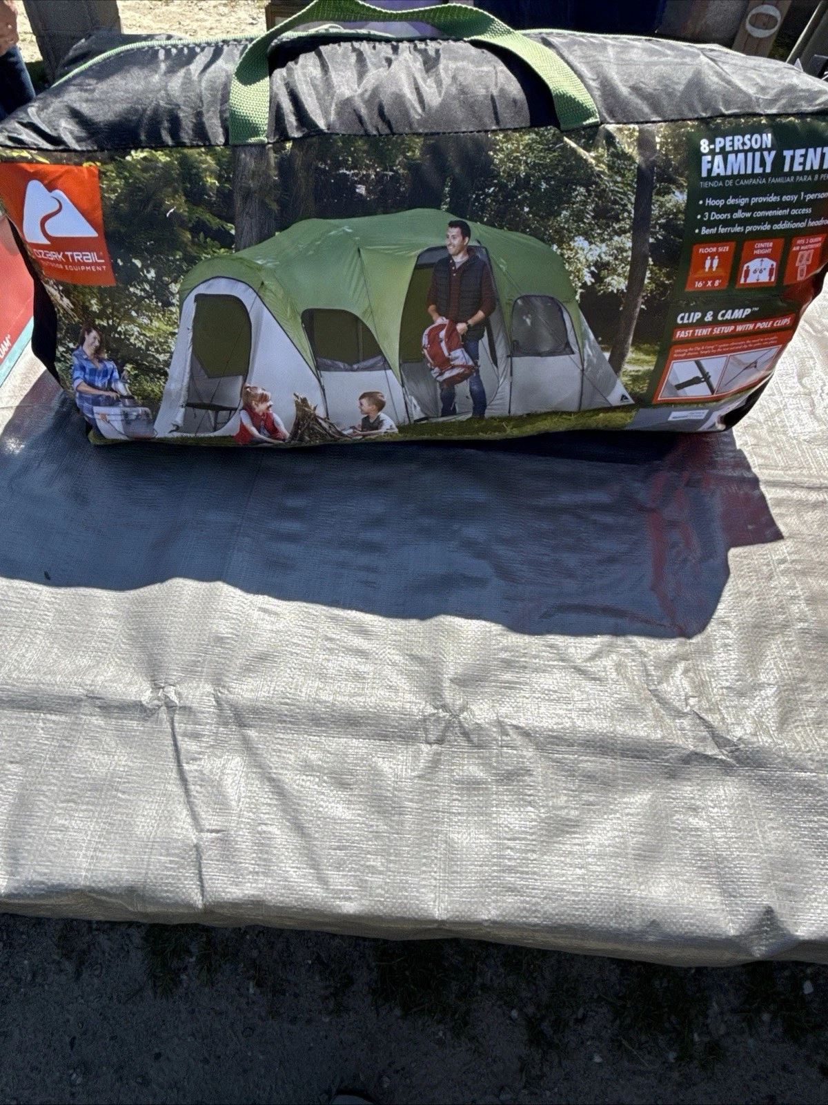 Ozark Trail [WT221608] 8-Person Clip & Camp Family Tent NEW & SEALED!!