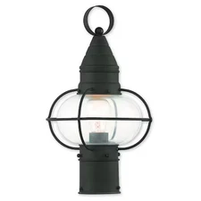 LIVEX LIGHTING 26902-04 Newburyport 1 Light Black Outdoor Post Top Lantern