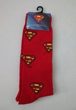 TAGS x1 DC COMICS SUPERMAN Red Yellow Signature Sock Sz.6-12
